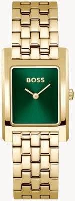 BOSS Lucy (22 mm) grünes Sunray-Zifferblatt / Gold-PVD-Edelstahlarmband 1502785