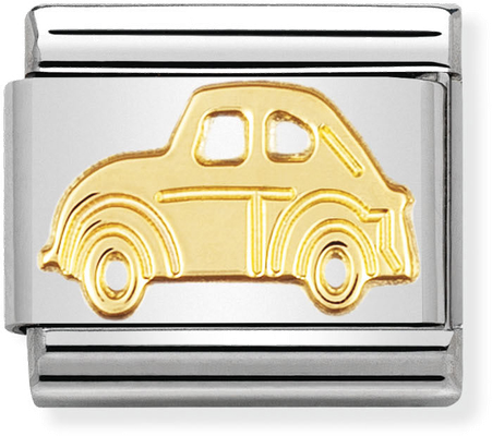 Nomination Classic Car 18ct Gold & Steel Charm 030108/05