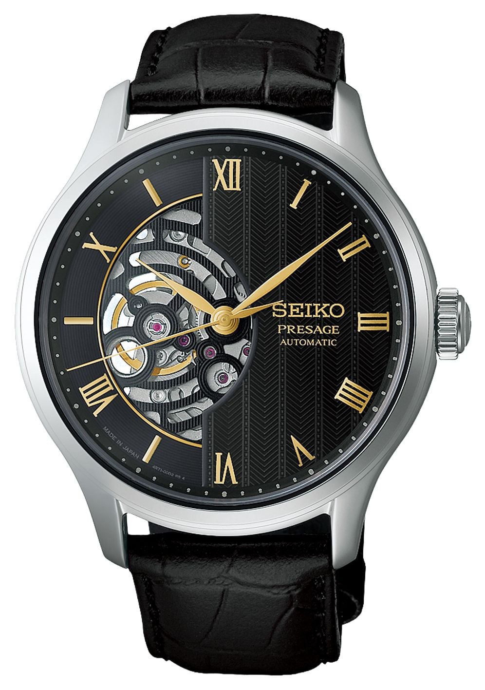 Seiko Presage jardins zen japonais (41,8 mm) cadran noir montre