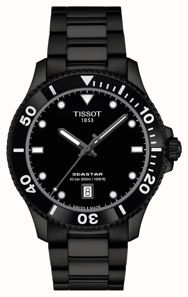 Tissot Seastar 1000 (40 мм) с градиентным черным T1204103305100