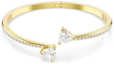 Swarovski Mesmera Attract Bangle, Heart, White, Gold-tone Plated M 5733474