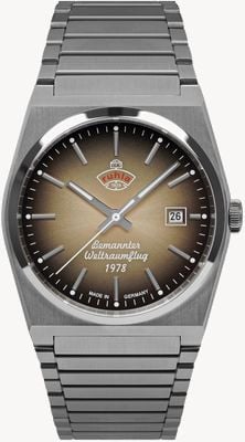 RUHLA Space Control Automatik (40 mm), Space Brown-Zifferblatt / Edelstahl 4660M2