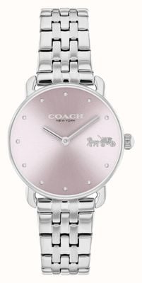 Coach Women's Elliot (28mm) Lilac Dial / Stainless Steel Bracelet 14504301
