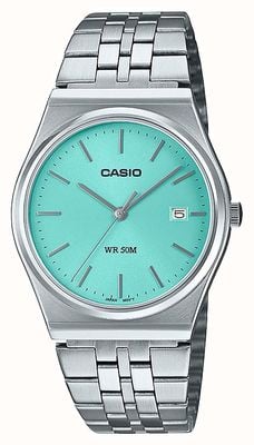 Casio MTP Series Analogue Quartz (38.5mm) Turquoise Blue Dial 