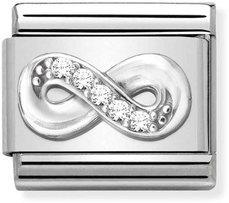 Nomination Classic Infinity Sterling Silver & Steel Charm 330304/41
