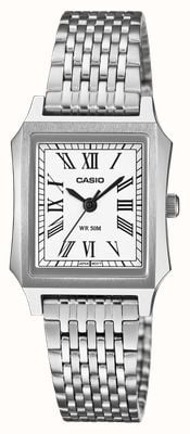 Casio LTP-B190 Series Classic Quartz (23.5mm) White Dial / Stainless Steel Bracelet LTP-B190D-7BVER