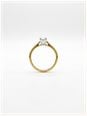 0.50ct Oval Natural Diamond 18ct Yellow Gold Solitaire Ring J93634 - vue alternative 3