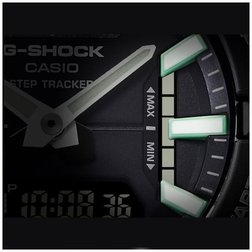 Casio G-SHOCK GBA-950 Series Step Tracker (43.9mm) Dark Blue Dial / Lime Green Resin Band GBA-950-9A3ER GBA-950-1AER - альтернативный вид 9