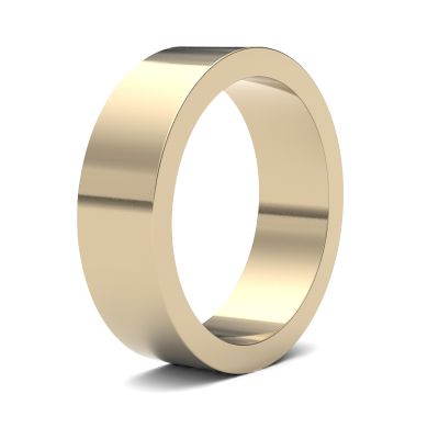 James Moore Wedding Rings | 9ct Yellow Gold | 6mm | Medium | Flat | AG_6LMF-9Y