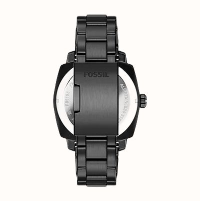 Fossil Machine 41 mm Three-Hand Date Black Stainless Steel Watch FS6186 - 备用视图 3
