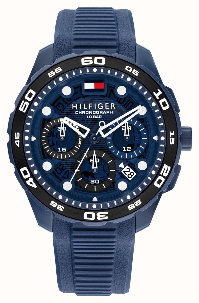 Tommy Hilfiger Th-regatta (44 Mm) Mostrador Azul / Pulseira De