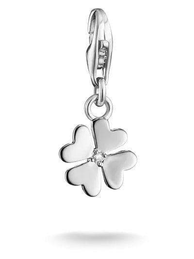 Thomas Sabo Cloverleaf Charm With White Zirconia â Jewellery