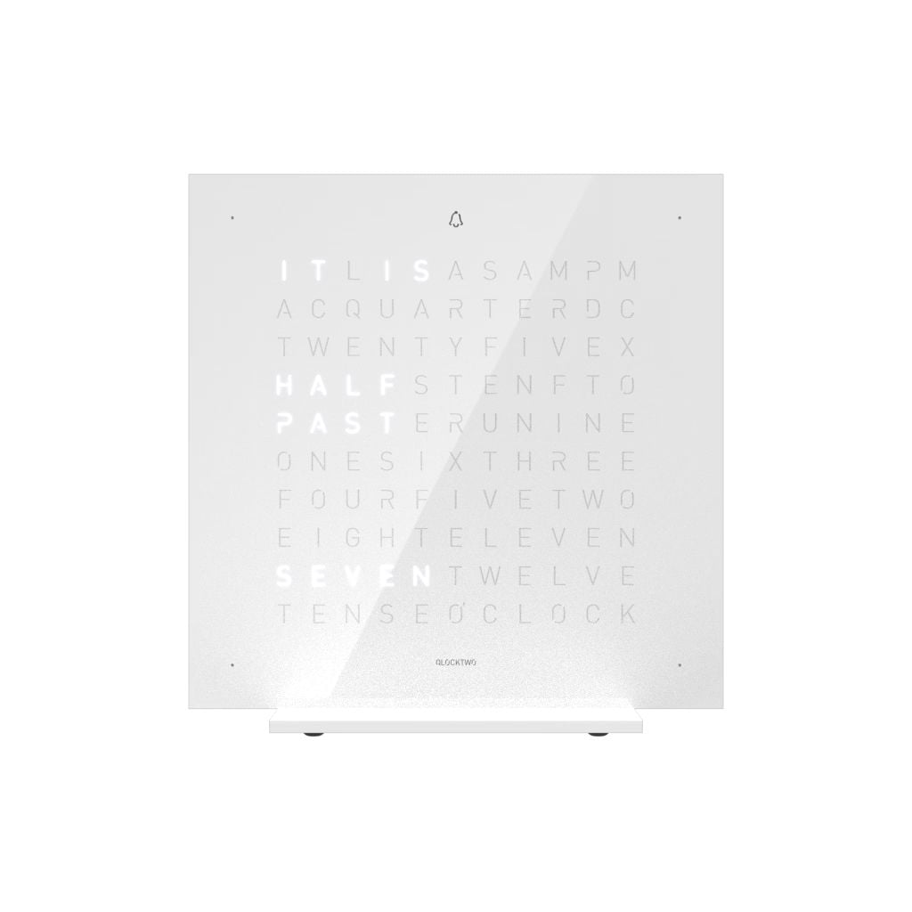 QLOCKTWO Sucre vanillÃ© Earth 13.5 pure Ã©dition (anglais) montre