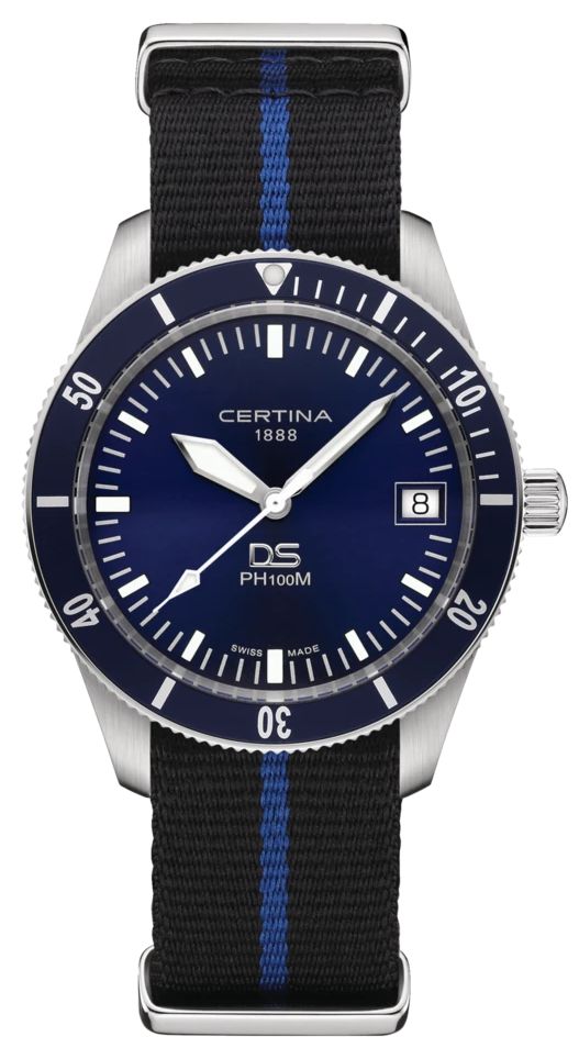 Certina Ds ph100m gent (40,5 mm) blauwe wijzerplaat / horloge-image-162575