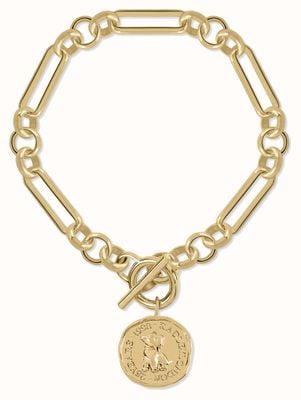 Radley Jewellery Gold Plated Hammered Penny Bracelet RYJ3314S