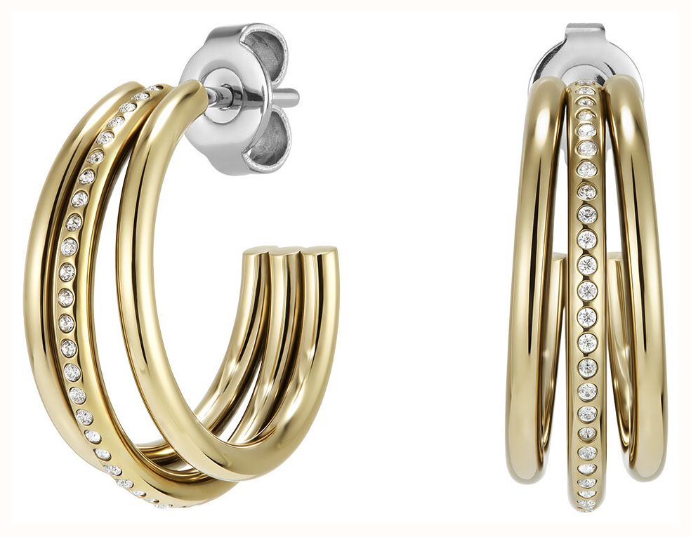 Olivia Burton Ever Stacked Crystal-Set Gold-Tone Stainless Steel