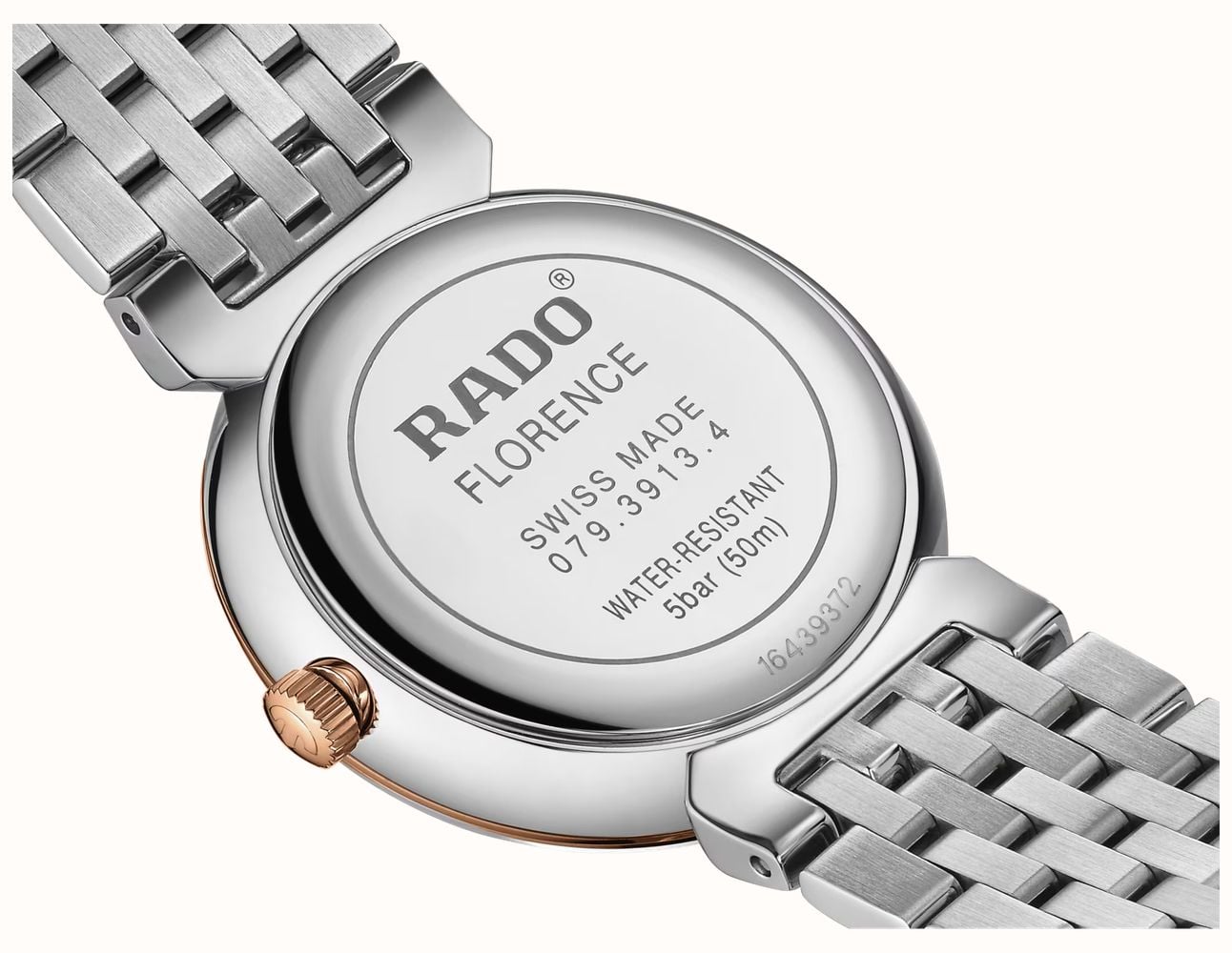 RADO Florence Diamonds Quartz (30mm) Brown Sunray Dial / Two-Tone Stainless Steel Bracelet R48913763 - альтернативный вид 4