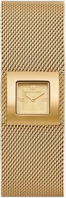 Michael Kors Petite Georgie Quartz (22mm) gouden wijzerplaat / roestvrij staal mesh armband met gouden PVD-coating MK7626