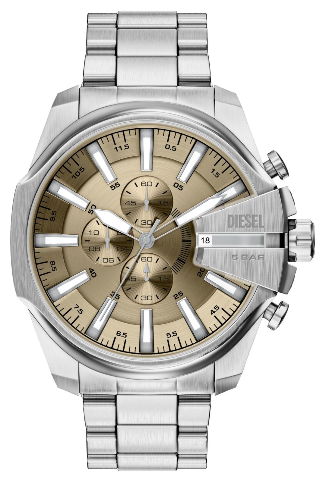 Diesel Chronographe Mega Chief Slim (48 mm) cadran dorÃ© / montre