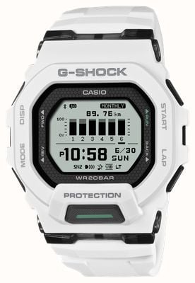 Casio G-shock g-squad gbd-200 series (45,9 mm) display positivo mip / cinturino in resina bianca GBD-200-7ER