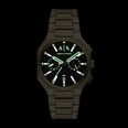 Armani Exchange Dual-Time Quartz (40mm) Black Dial / Gold PVD Stainless Steel Bracelet AX1476 - vista alternativa 5