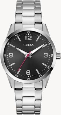 Guess Easton（40毫米）黑色太阳纹表盘/不锈钢表带 GW0965G1