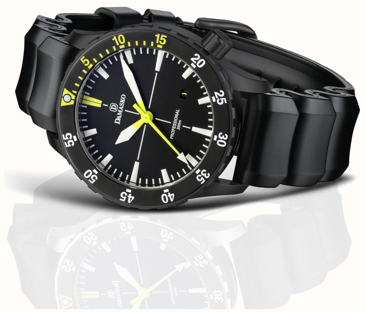 Damasko DSUB10 DAMEST Manufacture Automatic 42mm Black Dial DSUB10 BLACK RUBBER First Class Watches IRL