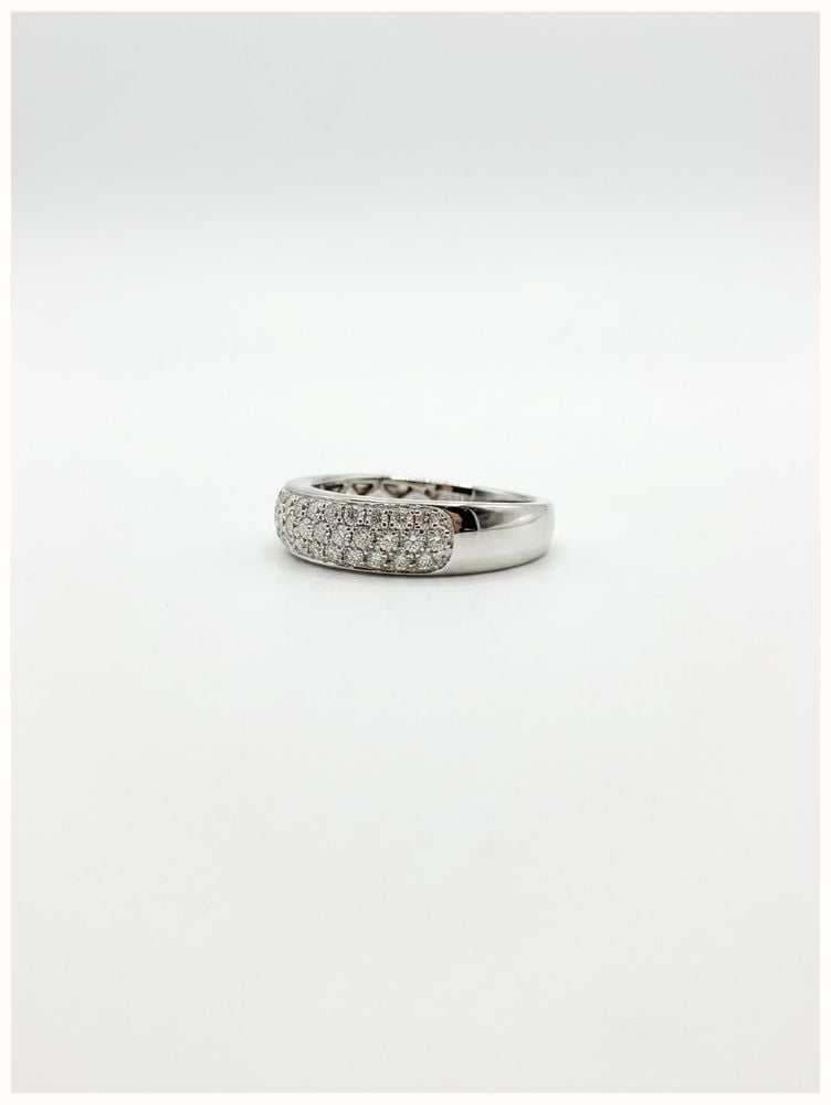 Clarity Jewellery 0.60ct Round Brilliant Natural Diamond Platinum Pavé Ring CR300138 - alternate view 2