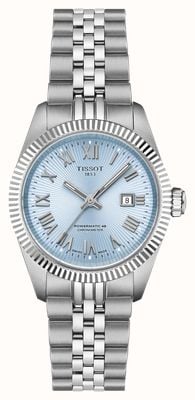 Tissot Ballade Automatik-Chronometer (30 mm) eisblaues Zifferblatt / Edelstahlarmband T1562081135300