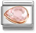 Nomination COMPOSABLE CLASSIC LINK, PINK STONE DROP, LEFT 430605/003