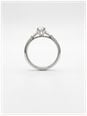0.55ct Baguette & Pear Natural Diamond Platinum Trilogy Ring TRL32362 - alternate view 3