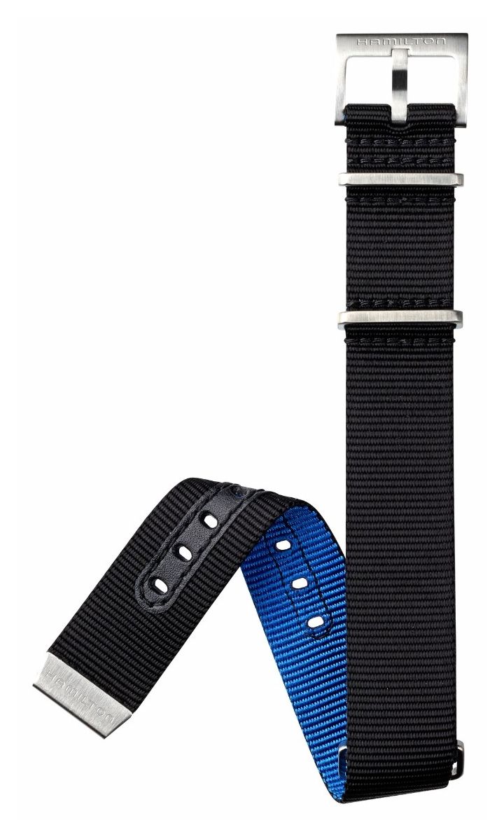 Hamilton Straps Bracelet Nato kaki bleu marine noir/bleu - montre