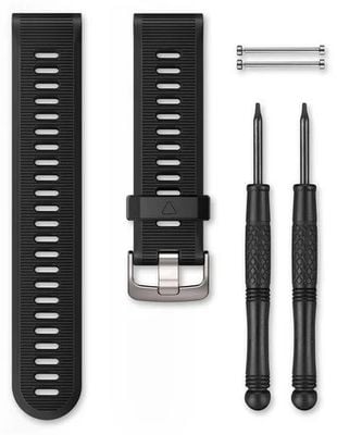 Garmin Pasek Forerunner (130-220 mm) czarny, srebrne okucia 010-11251-0Q