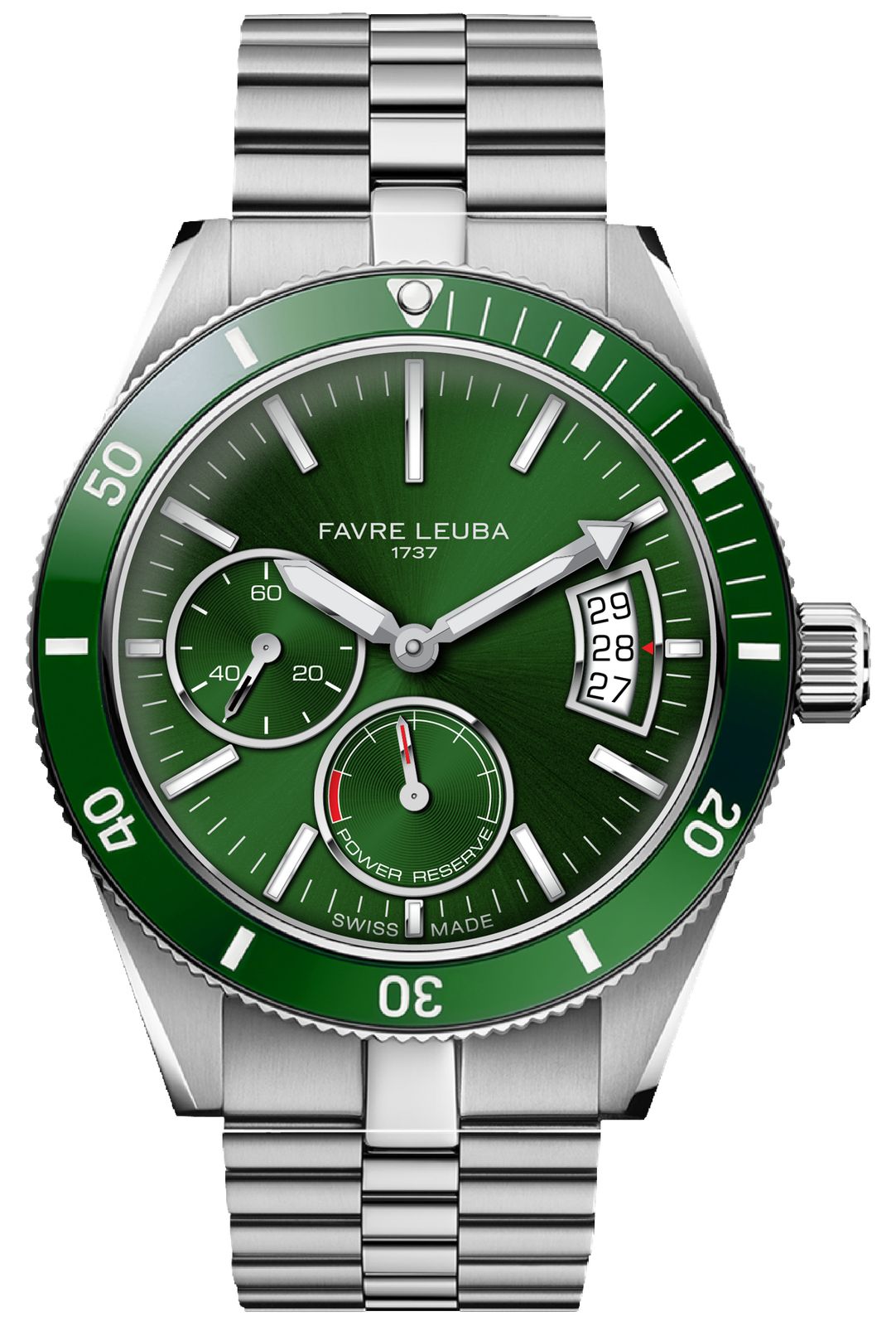 Favre Leuba Deep Raider PowerReserve Automatic 40mm Green Watch
