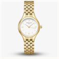 Rosefield Ladies Muse White Dial Golden Bracelet MUWGSG-MU01