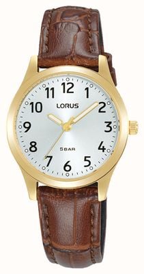 Lorus Classic Quartz (28mm) White Sunray Dial / Brown Leather RRX20JX9