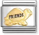 Nomination Classic Turtle Friends 18ct Gold Charm 030285/74