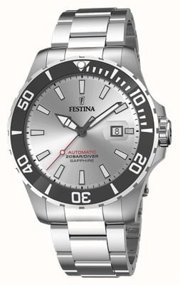 Festina Hommes | cadran argenté | acier inoxydable | montre automatique F20531/1