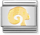 Nomination Classic Aries ZODIAC Steel Charm With Yellow Gold 030104/01
