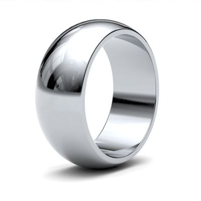 James Moore & Co | 9ct 白金 | 8毫米 | 中号 | D 形尺寸 | ag_8lmd-9w AG_8LMD-9W