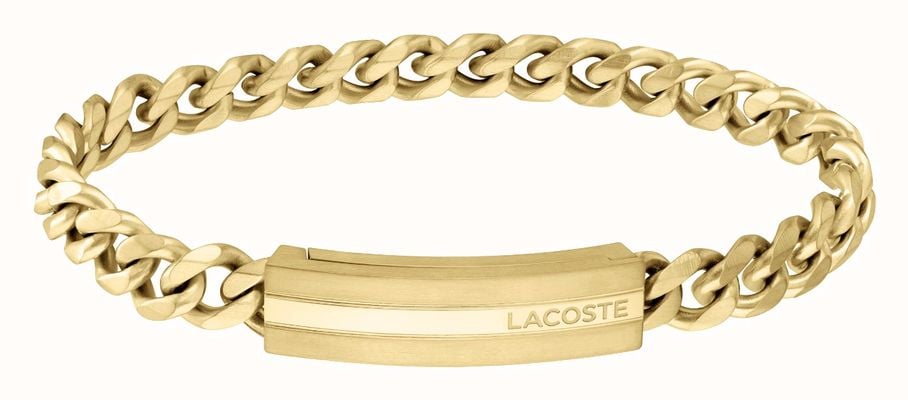 Lacoste ADVENTURER Gold Tone Chain Bracelet 2040092