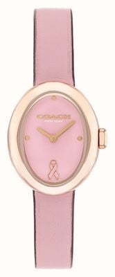 Coach Sammy Sonderedition (22,5 mm) lackiertes rosa Zifferblatt / rosa Lederarmband 14504565