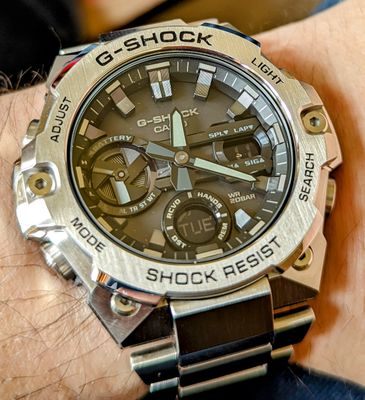 Casio G-Shock G-Steel Stainless Steel Bracelet Watch GST-B400D ...
