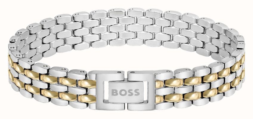 BOSS Jewellery Isla Two Tone Gold Tone IP Stainless Steel Bracelet 1580517