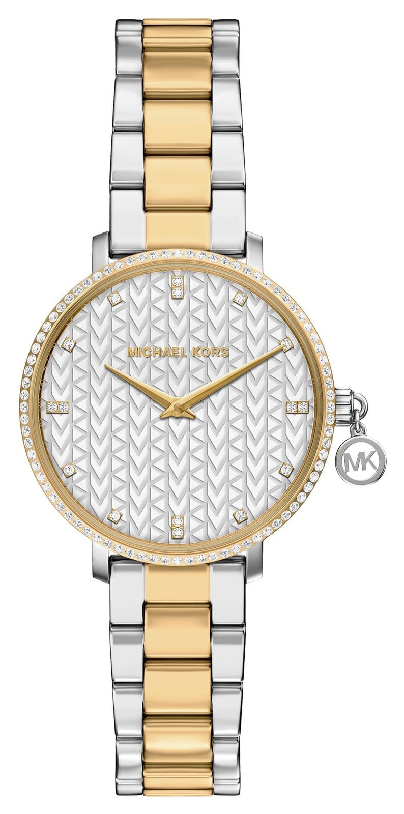 Michael Kors Cadran argentÃ© Ã  motif en cristal Pyper (32 montre