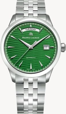 Maurice Lacroix 1975 Legacy Day-Date Limited Edition (40mm) Green Vague du Jura Dial / Stainless Steel Bracelet 756058-SS002-630-1
