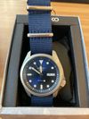 Customer picture of Seiko Men's 5 Sports Automatic Watch | Blue NATO SRPE63K1