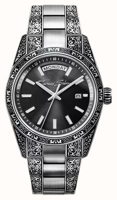 thomas sabo 時計 Thomas Sabo Womens Watch Snowflakes In 3D Optics White And Silver