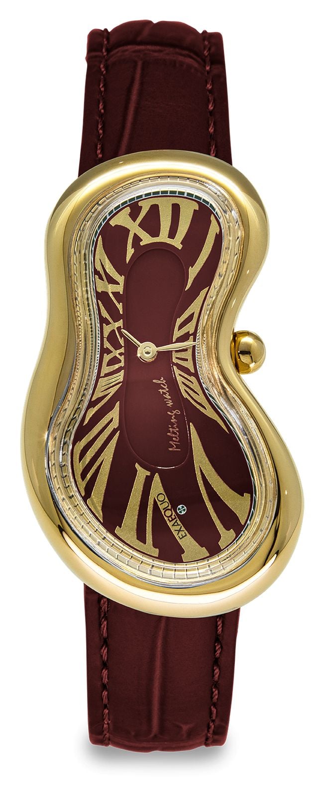 Exaequo Melting Classic PVD Yellow Gold 28mm Italian Watch