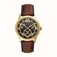 Fossil Townsman Big Tic 42 mm Brown Leather FS6190 - 备用视图 2